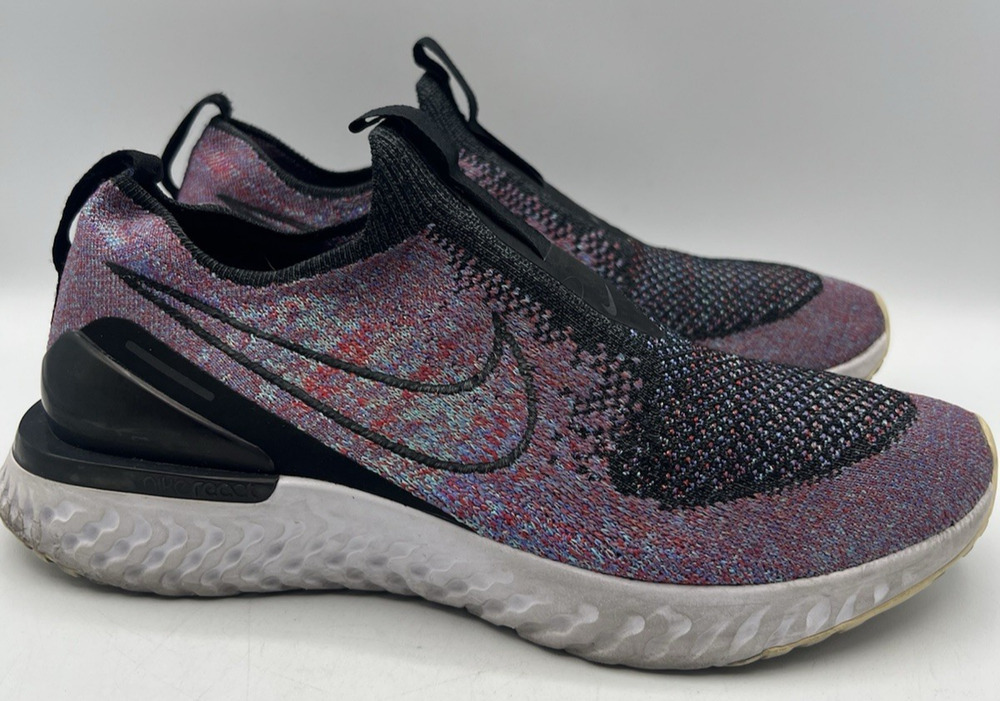 Nike React Phantom Run Flyknit Running Shoes Multicolor Womens Size 8 US